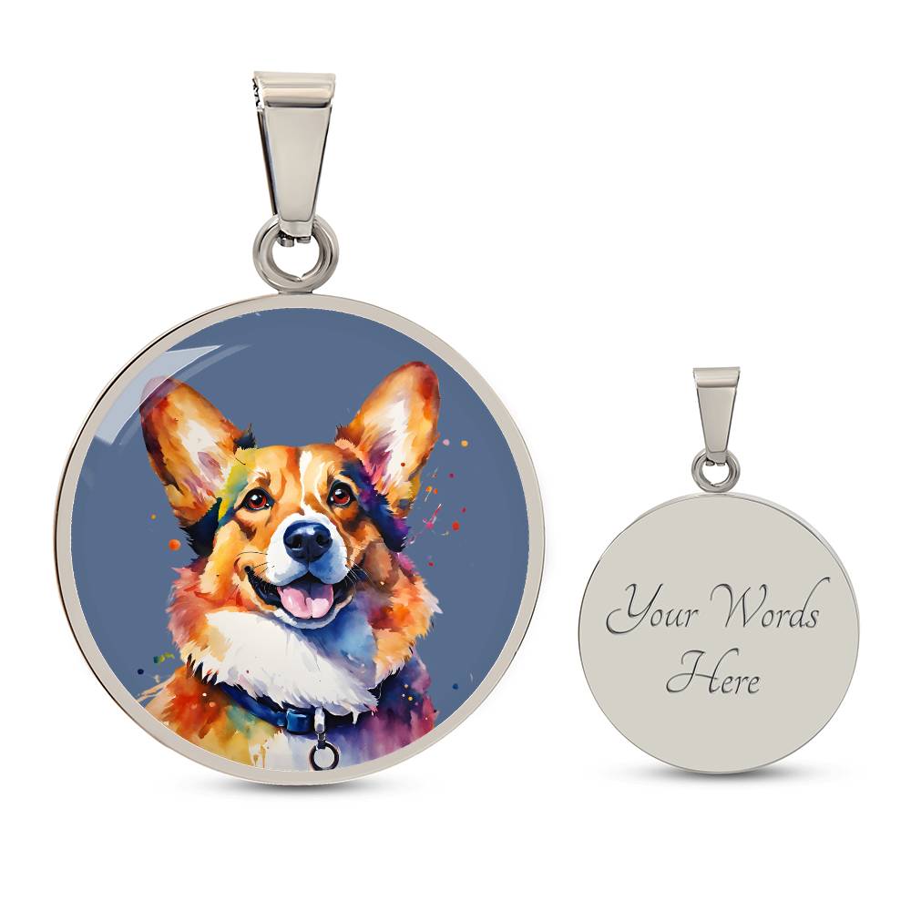Pawfectly Corgi Graphic Necklace - Real Rad Boutique