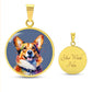 Pawfectly Corgi Graphic Necklace - Real Rad Boutique