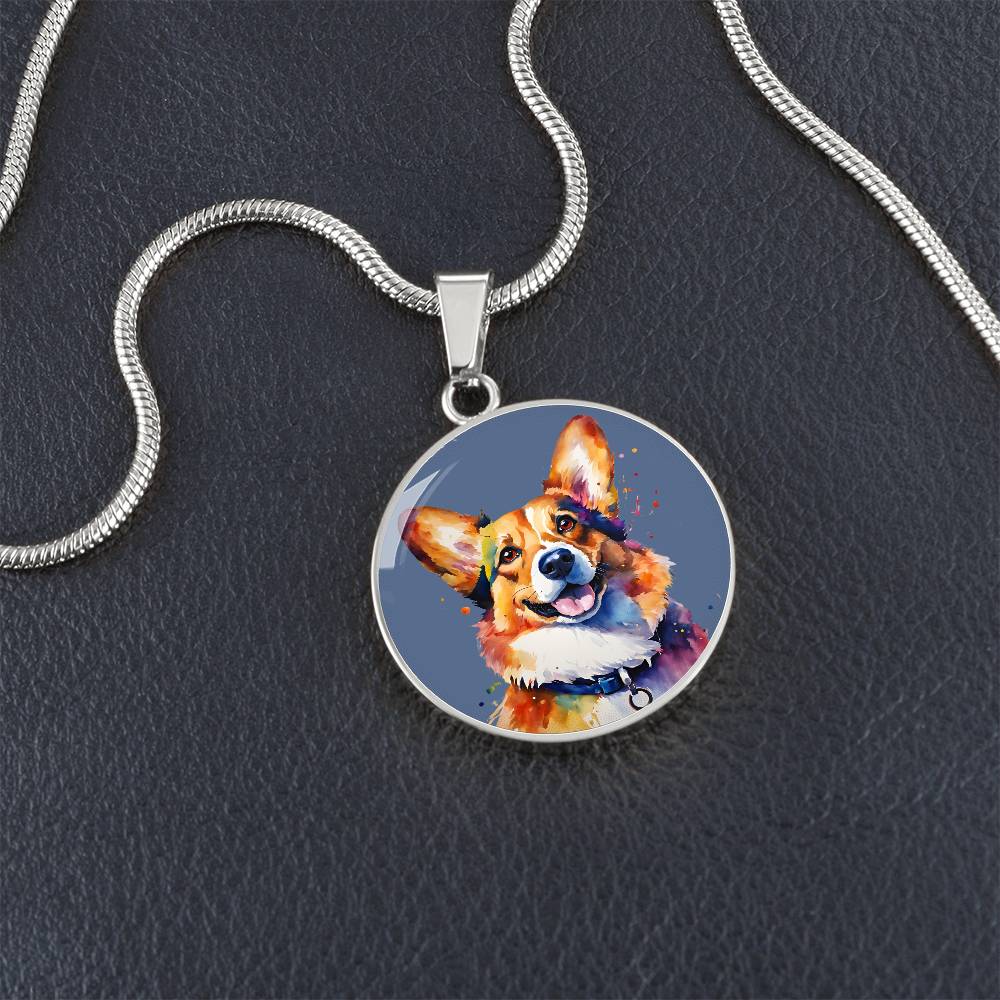 Pawfectly Corgi Graphic Necklace - Real Rad Boutique