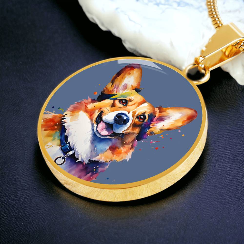 Pawfectly Corgi Graphic Necklace - Real Rad Boutique
