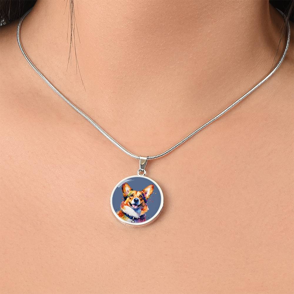 Pawfectly Corgi Graphic Necklace - Real Rad Boutique