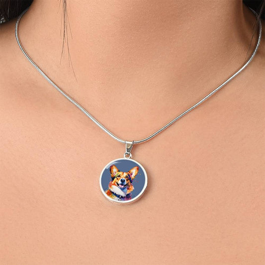 Pawfectly Corgi Graphic Necklace - Real Rad Boutique