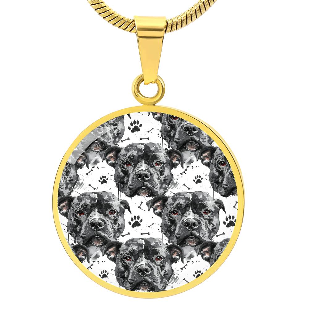 Pitbull Love Graphic Necklace - Real Rad Boutique