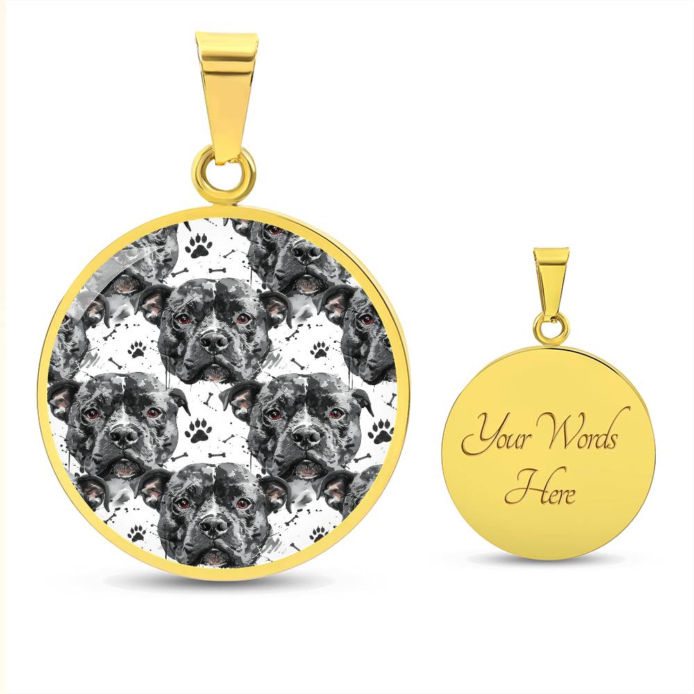 Pitbull Love Graphic Necklace - Real Rad Boutique