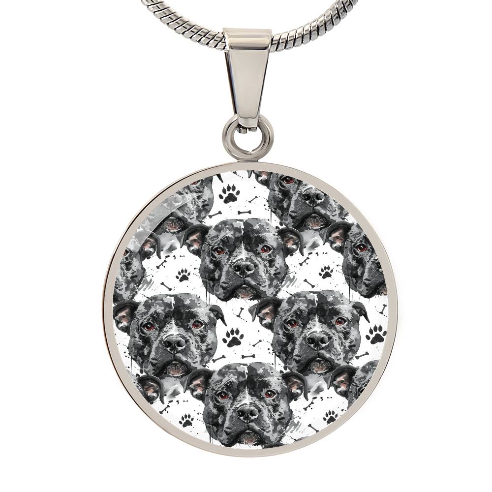 Pitbull Love Graphic Necklace - Real Rad Boutique