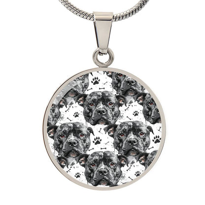 Pitbull Love Graphic Necklace - Real Rad Boutique