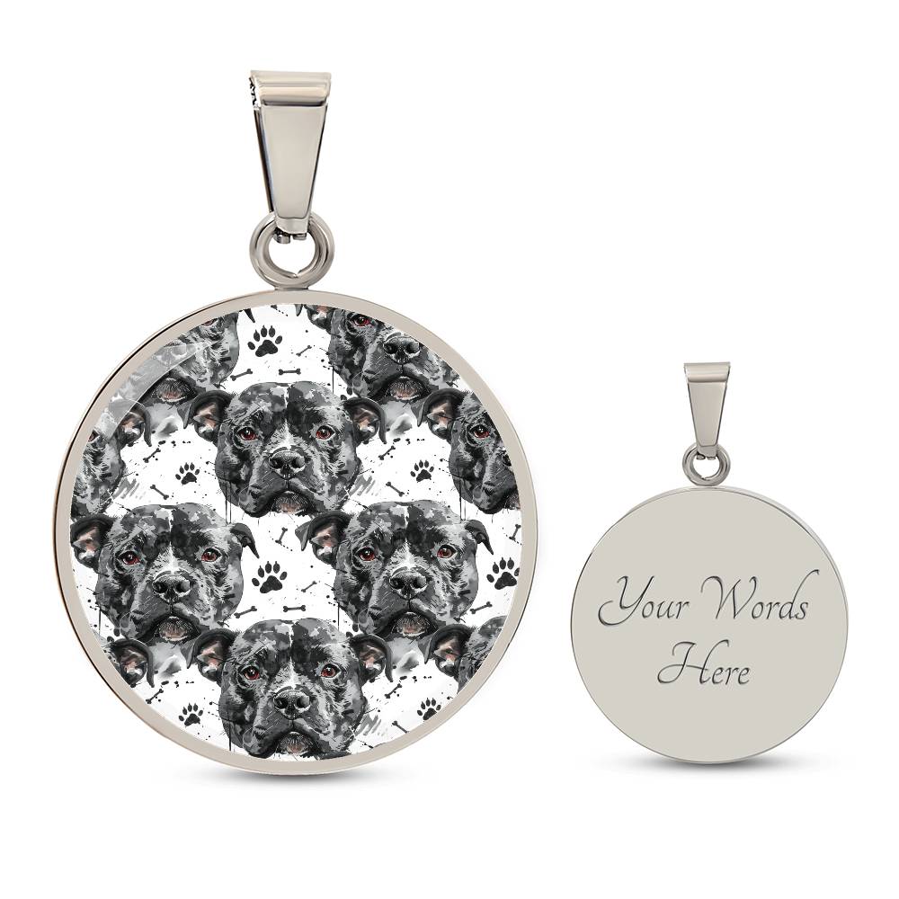 Pitbull Love Graphic Necklace - Real Rad Boutique