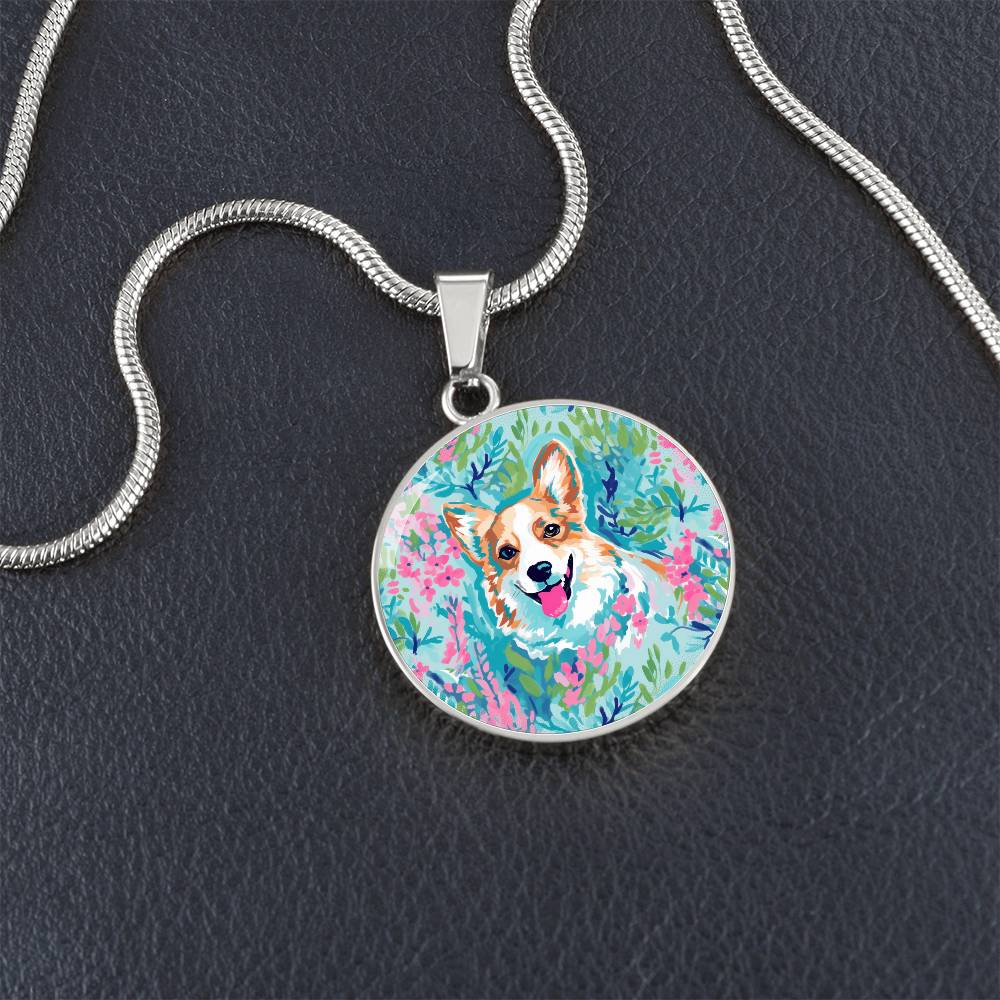 Queen of Corgis Graphic Necklace - Real Rad Boutique