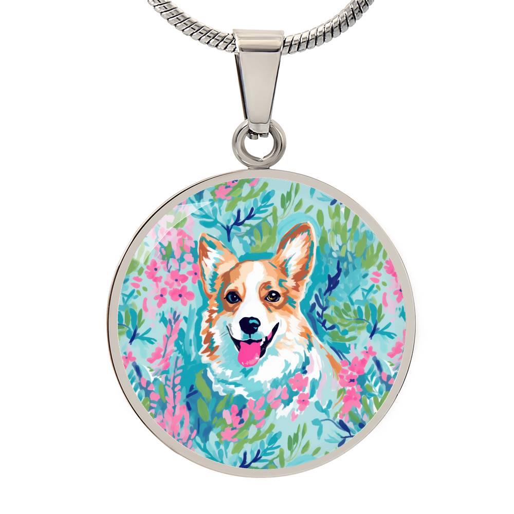 Queen of Corgis Graphic Necklace - Real Rad Boutique