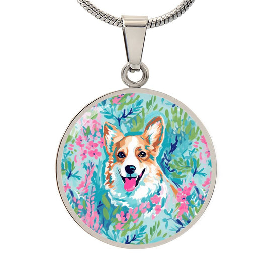 Queen of Corgis Graphic Necklace - Real Rad Boutique