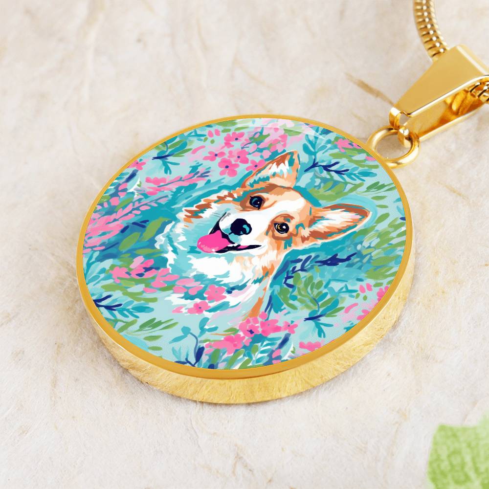 Queen of Corgis Graphic Necklace - Real Rad Boutique