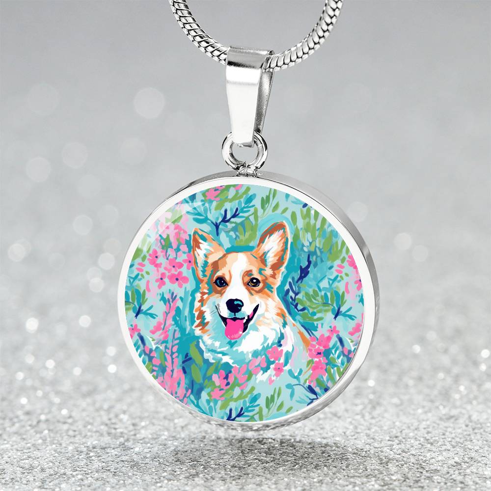 Queen of Corgis Graphic Necklace - Real Rad Boutique
