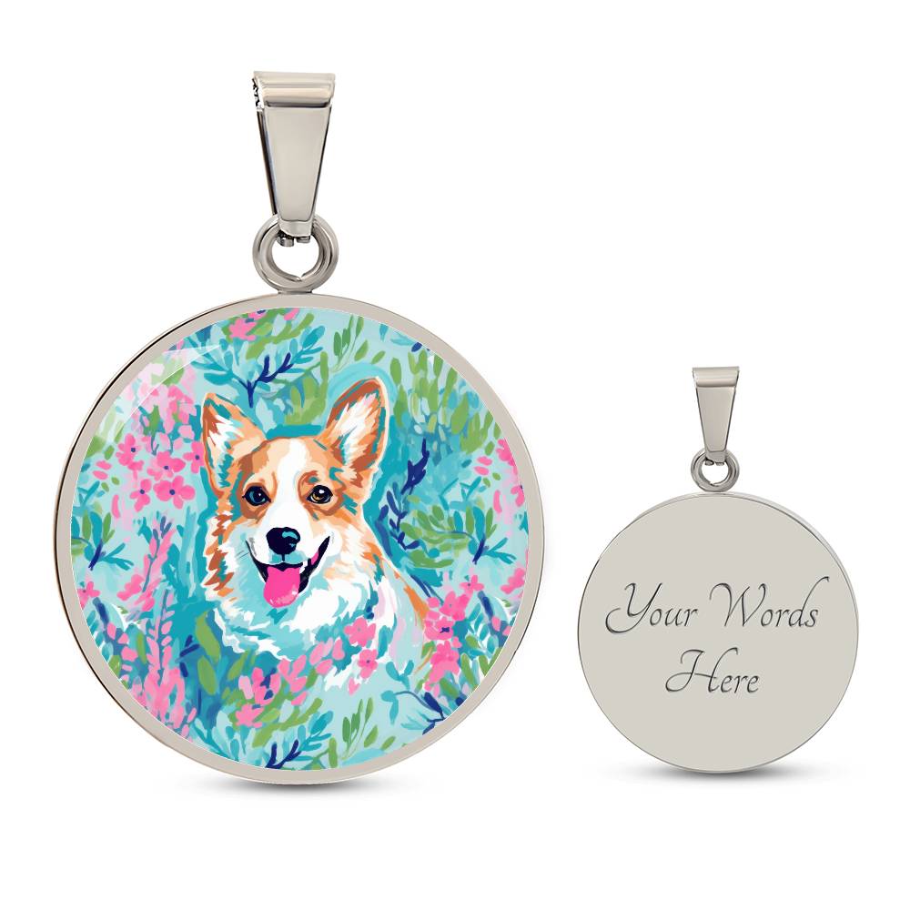 Queen of Corgis Graphic Necklace - Real Rad Boutique