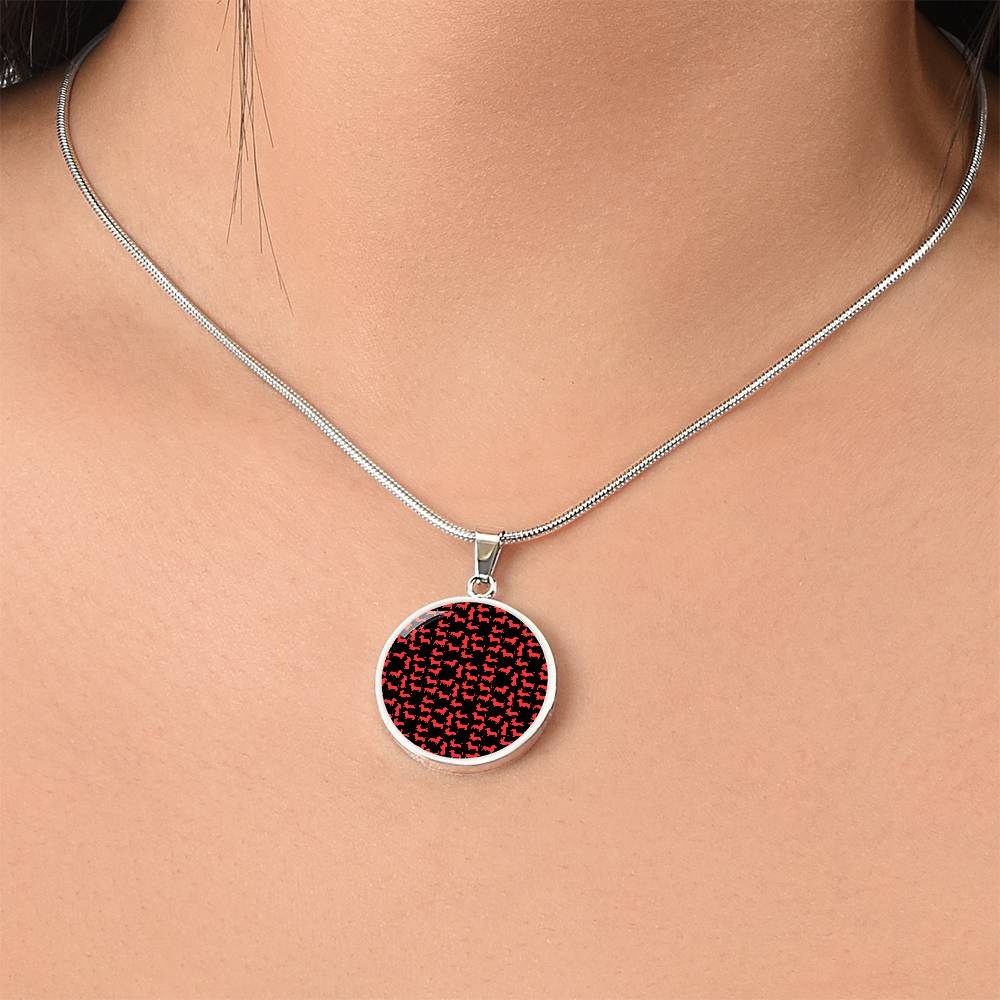 Radiant Red - Circle Pendant - Real Rad Boutique