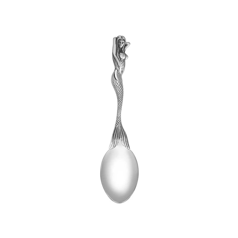 Skeleton Skull Spoon & Fork Set – Stainless Steel Angel/Mermaid Design Flatware - Real Rad Boutique