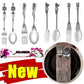 Skeleton Skull Spoon & Fork Set – Stainless Steel Angel/Mermaid Design Flatware - Real Rad Boutique
