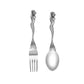 Skeleton Skull Spoon & Fork Set – Stainless Steel Angel/Mermaid Design Flatware - Real Rad Boutique