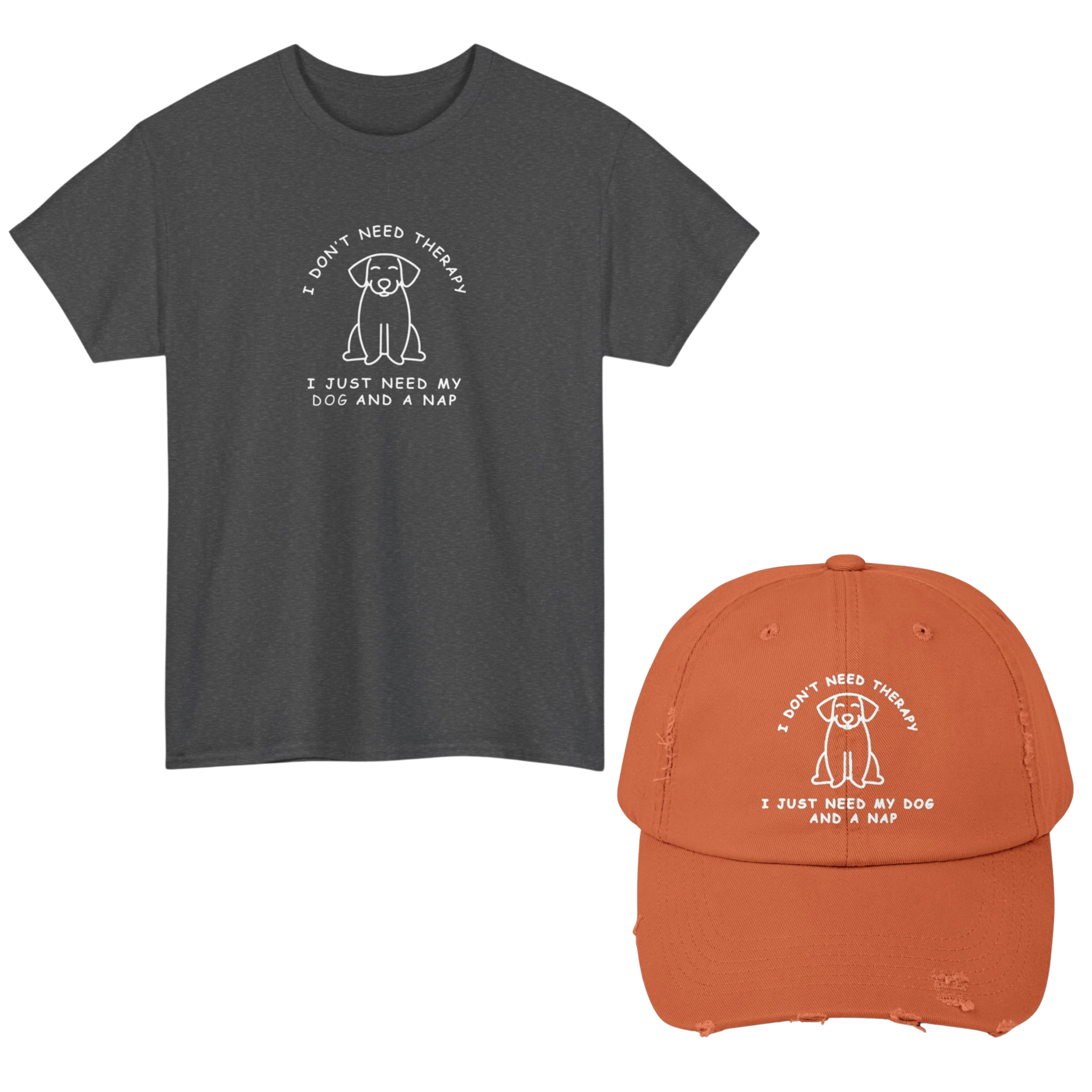 Therapy Dog T - Shirt and Cap Bundle - Real Rad Boutique