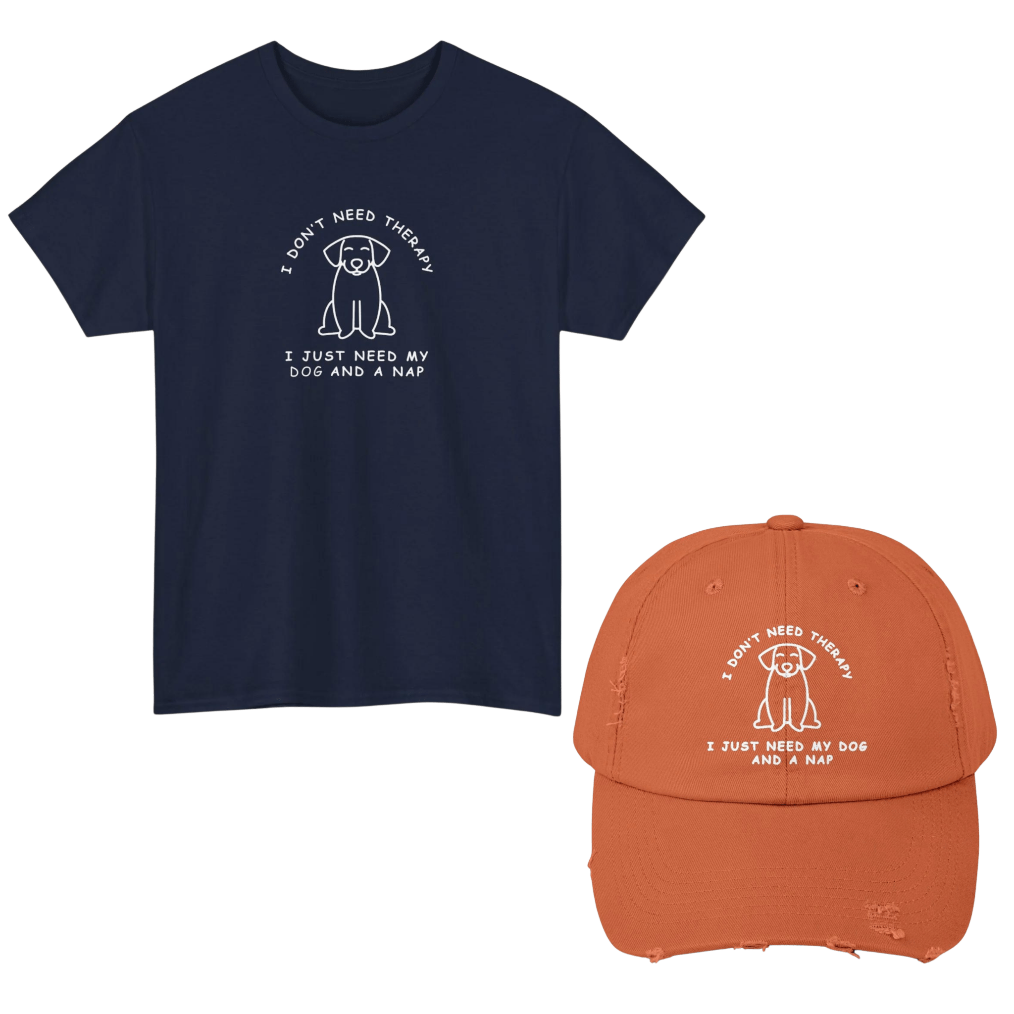 Therapy Dog T - Shirt and Cap Bundle - Real Rad Boutique