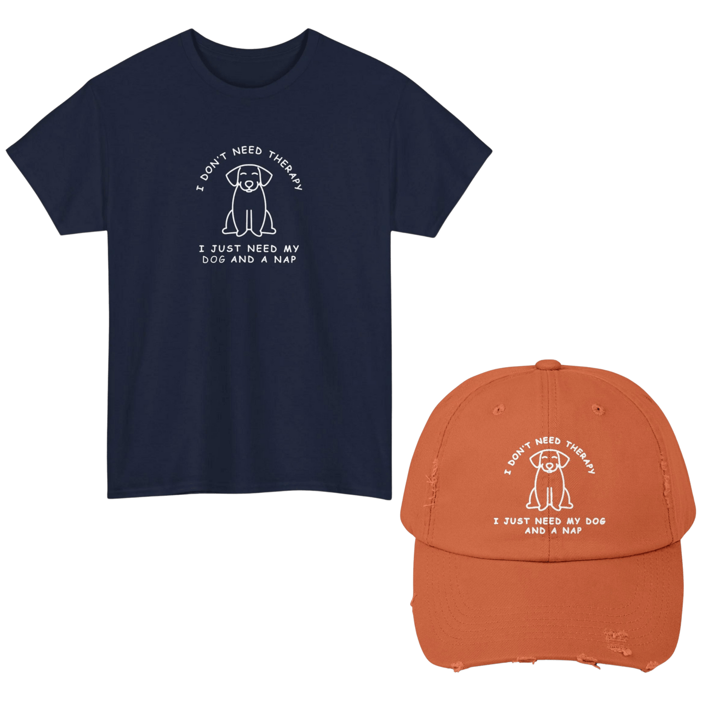 Therapy Dog T - Shirt and Cap Bundle - Real Rad Boutique