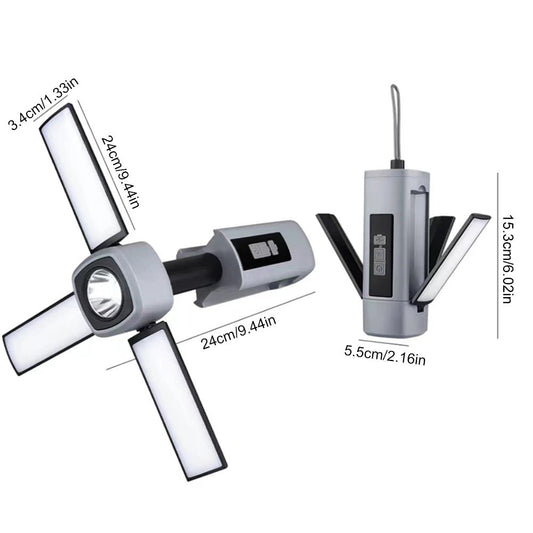 Ultimate LED Camping Lantern – 3 Light Modes, Foldable, Magnetic, Rechargeable & Rotatable - Real Rad Boutique