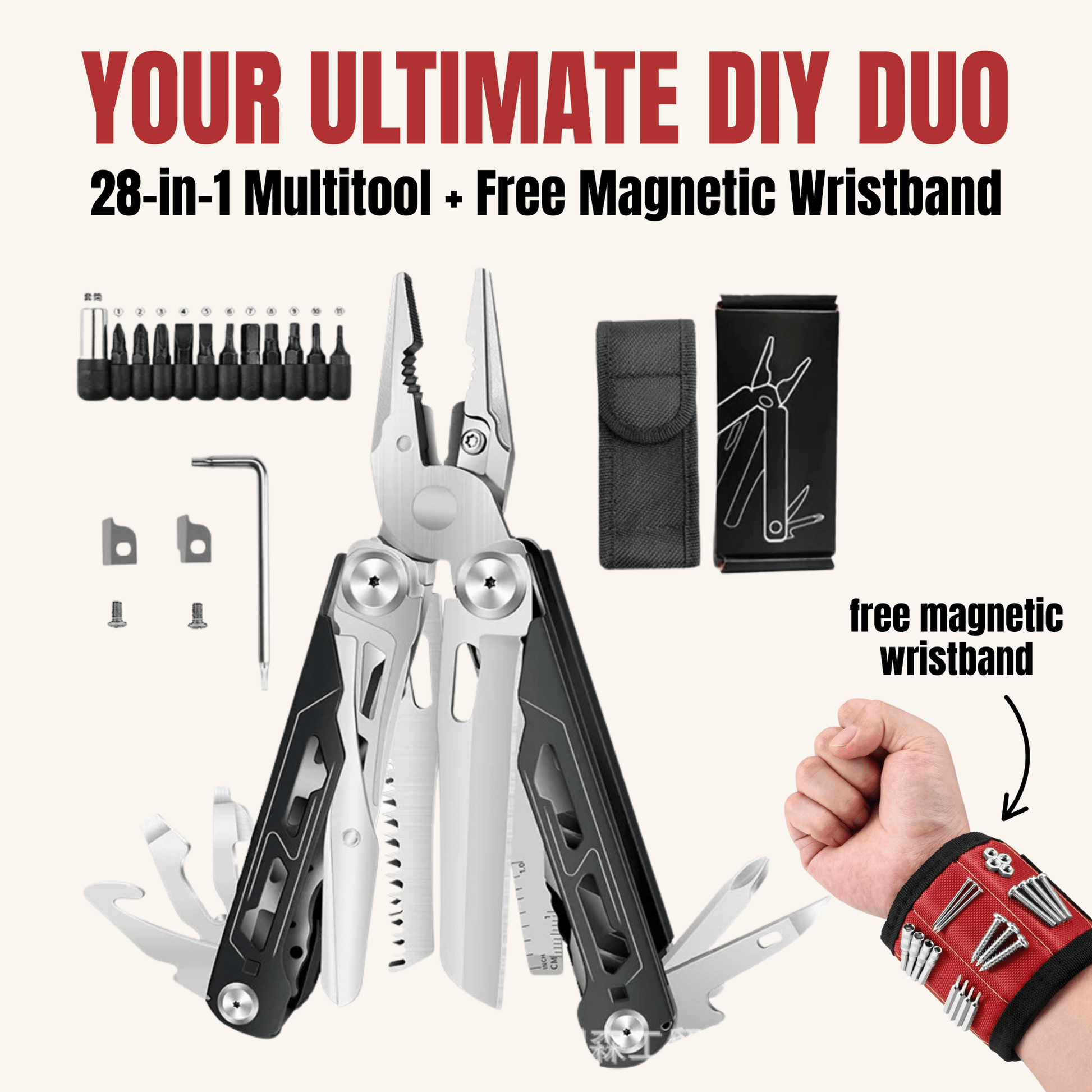 Ultimate Outdoor Repair Kit — Multitool + FREE Magnetic Wristband - Real Rad Boutique
