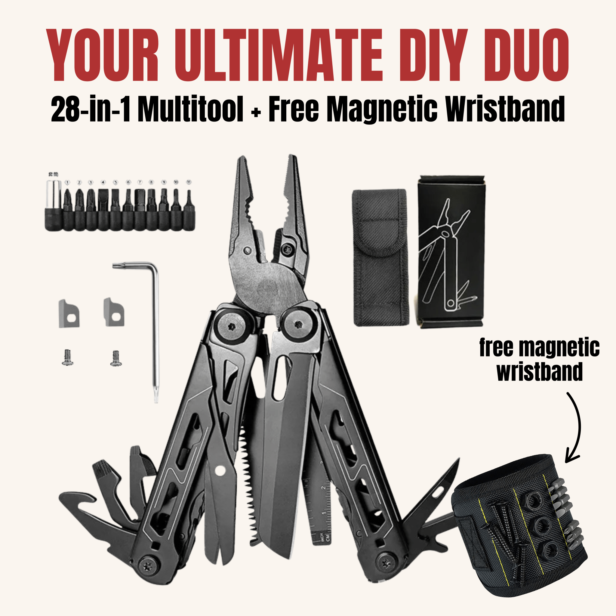 Ultimate Outdoor Repair Kit — Multitool + FREE Magnetic Wristband - Real Rad Boutique