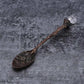 Vintage Crystal Head Spoon – Royal - Inspired Carved Metal for Coffee, Tea & Dessert - Real Rad Boutique