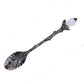 Vintage Crystal Head Spoon – Royal - Inspired Carved Metal for Coffee, Tea & Dessert - Real Rad Boutique