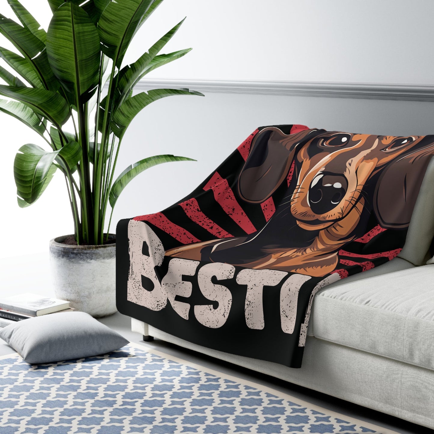 Wiener Lovin' Bestie - Sherpa Fleece Blanket - Real Rad Boutique