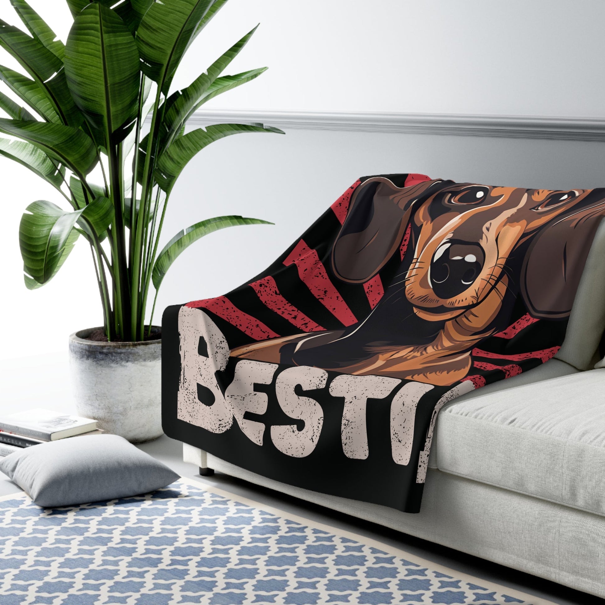 Wiener Lovin' Bestie - Sherpa Fleece Blanket - Real Rad Boutique