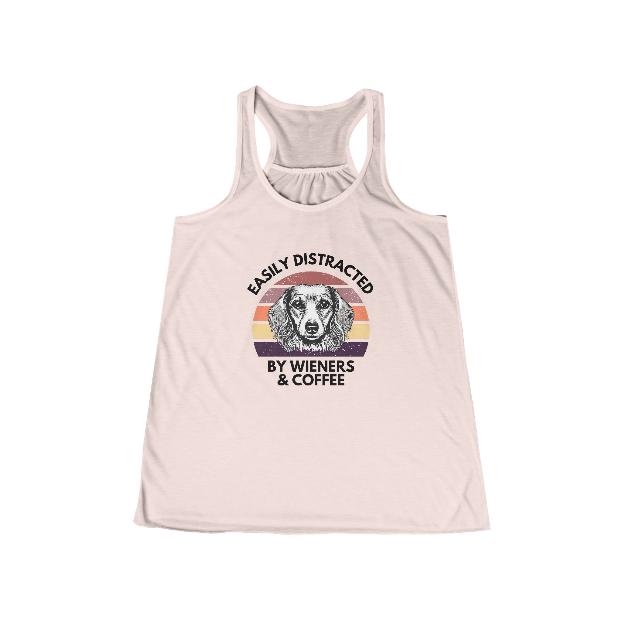 Wieners and Wine - Women's Flowy Racerback Tank - Real Rad Boutique