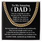 'Amazing Dad' Cuban Link Chain - Real Rad Boutique
