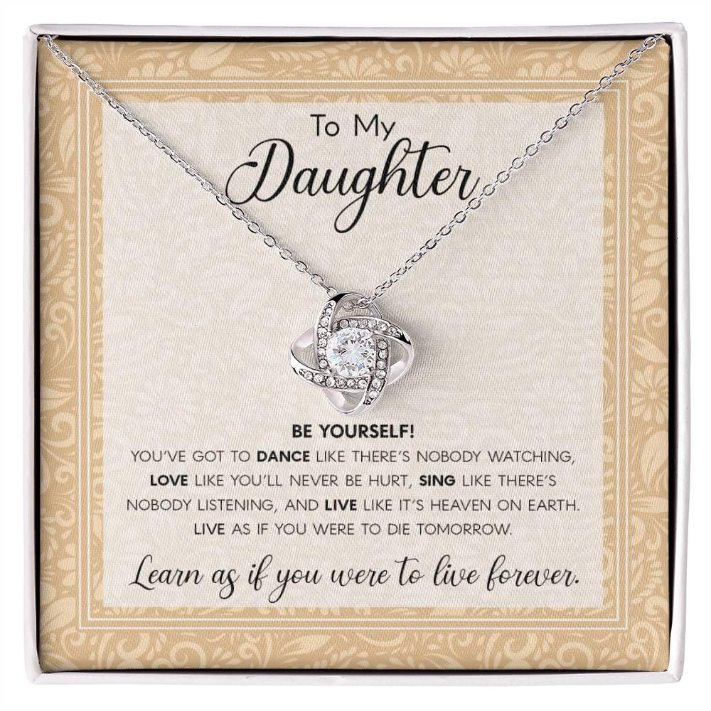 'Be Yourself' Love Knot Necklace - Real Rad Boutique