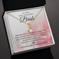 'Beautiful Bride - From Sister' Alluring Beauty Necklace - Real Rad Boutique