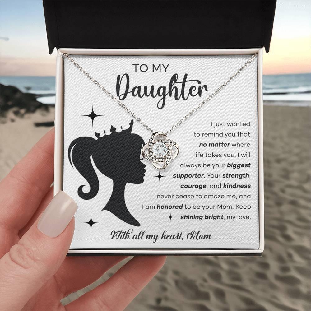 'Biggest Supporter' Love Knot Necklace - Real Rad Boutique