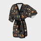 Dachshund with Flowers - Dachshund Kimono Robe - Real Rad Boutique