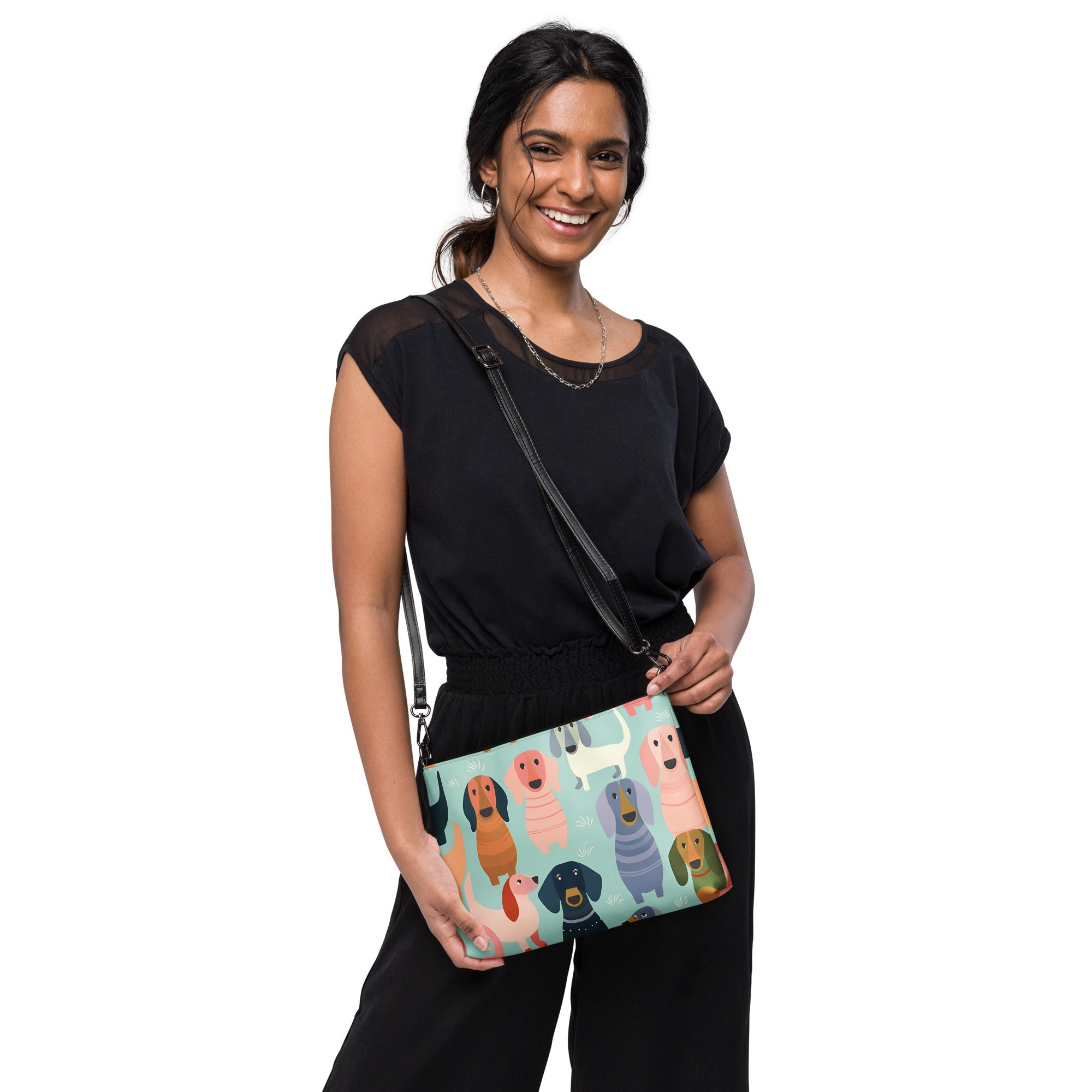 Groovy Delight - Dachshund Crossbody Purse - Real Rad Boutique
