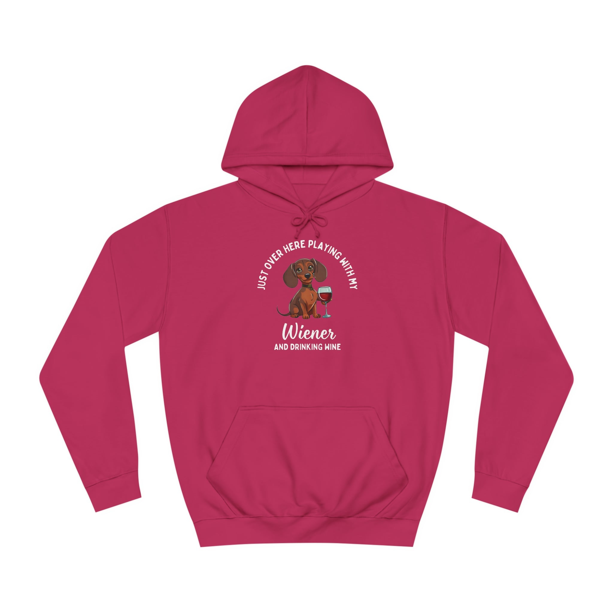 Sipping, Playing, & Wiener Love - Dachshund Hoodie - Real Rad Boutique