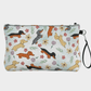 Springtime Dachshund - Vegan Leather Makeup Bag - Real Rad Boutique