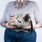 Springtime Dachshund - Vegan Leather Makeup Bag - Real Rad Boutique