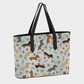 Springtime Dachshund - Vegan Leather Tote Bag - Real Rad Boutique