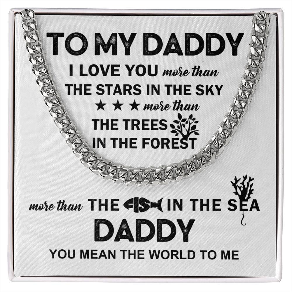 'To My Daddy' Cuban Link Chain - Real Rad Boutique