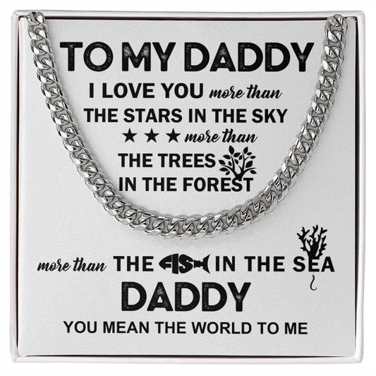 'To My Daddy' Cuban Link Chain - Real Rad Boutique