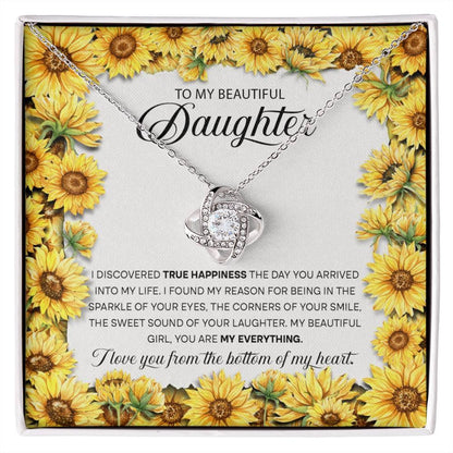 'True Happiness' Love Knot Necklace - Real Rad Boutique