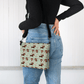Vintage Floral Charm - Dachshund Vegan Leather Crossbody Purse - Real Rad Boutique