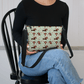 Vintage Floral Charm - Dachshund Vegan Leather Crossbody Purse - Real Rad Boutique